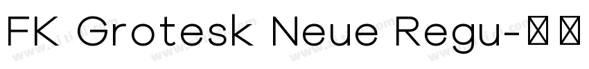 FK Grotesk Neue Regu字体转换